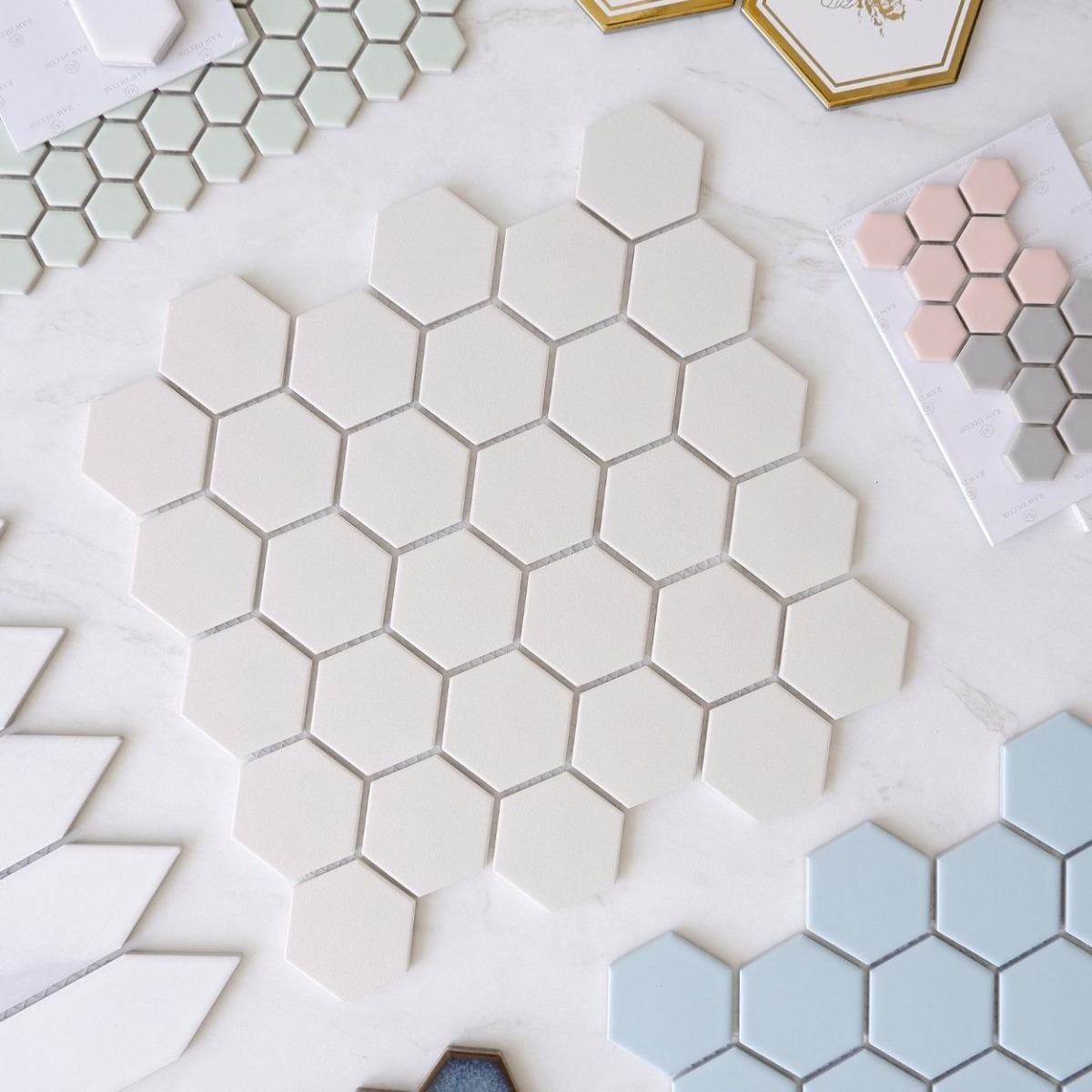 Kolekcja Heksagon – przykładowe ułożenia